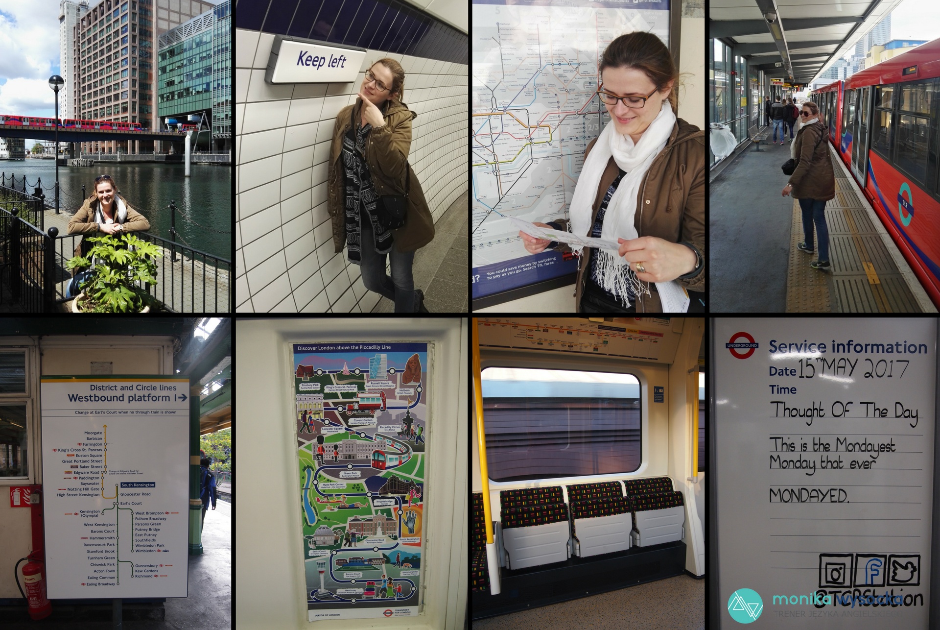 My pictures with London tube.