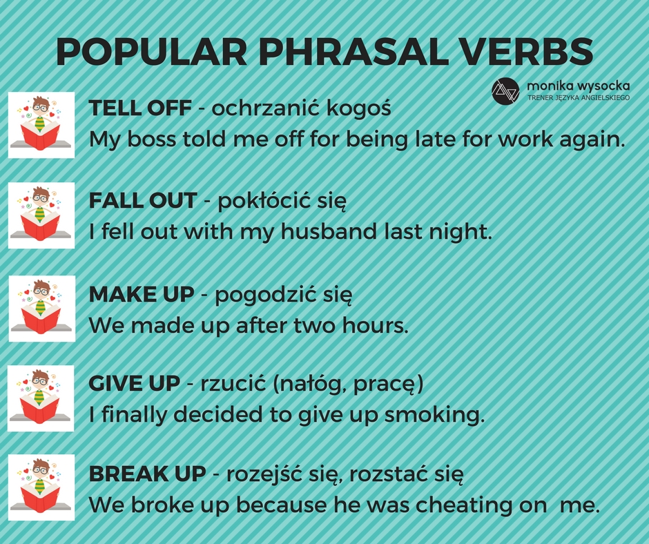 Popularne phrasal verbs