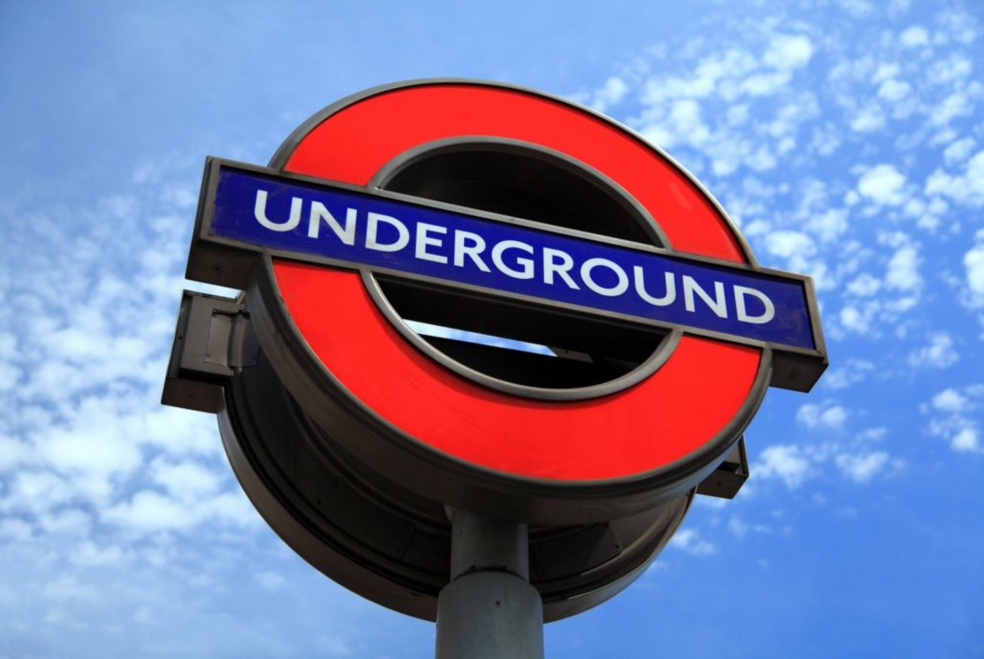 London underground sign.