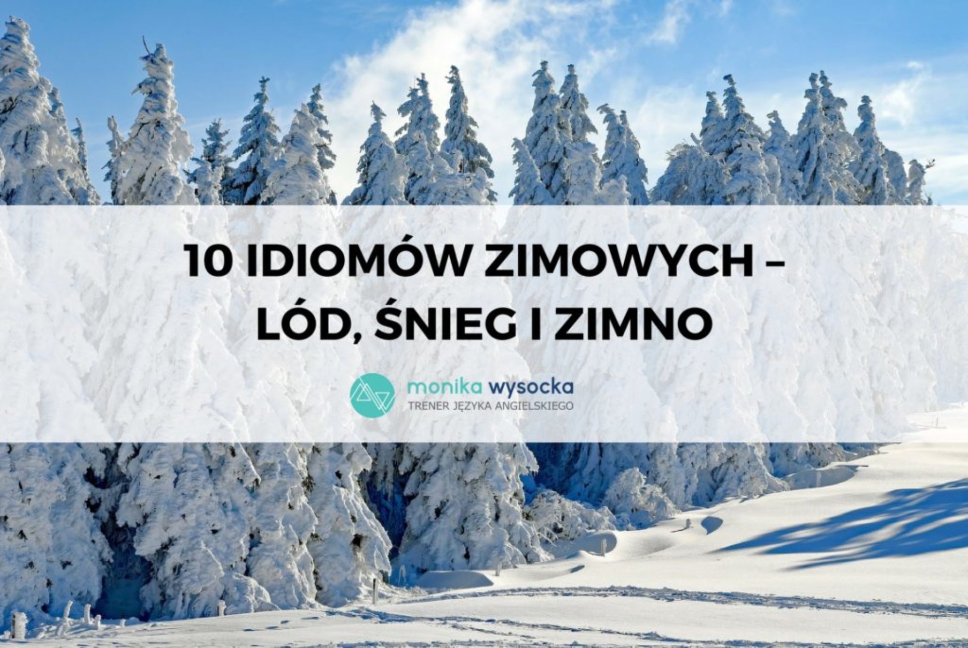 10 idiomów zizmowych - lód, śnieg i zimno.